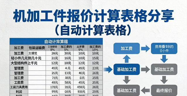 Sharing Of Machine Parts Quotation Calculation Form (automatic Calculation Form)-Dalian Fuhong Machinery Co., Ltd