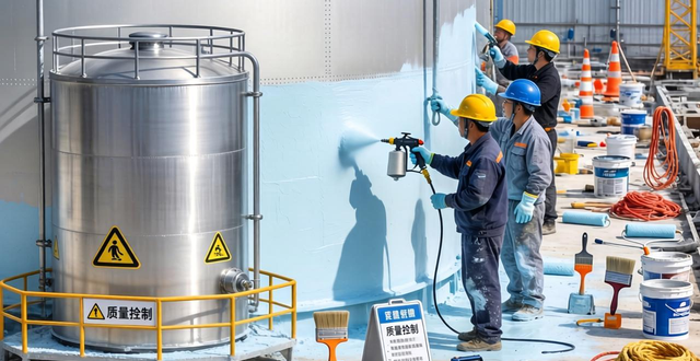 环氧富锌底漆涂层体系_储罐外壁防腐_大型罐体铆焊后内外壁喷漆防腐