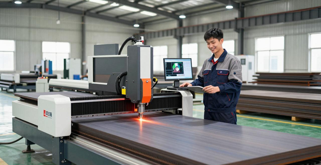 中厚板激光切割精度及铆焊加工_大幅面地轨式激光切割机_高功率激光切割机