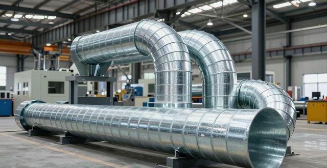 Central Air Conditioning Exhaust Pipe Galvanized Spiral Duct Industrial Air Supply And Exhaust Ventilation Duct And Other Accessories Processing-Dalian Fuhong Machinery Co., Ltd