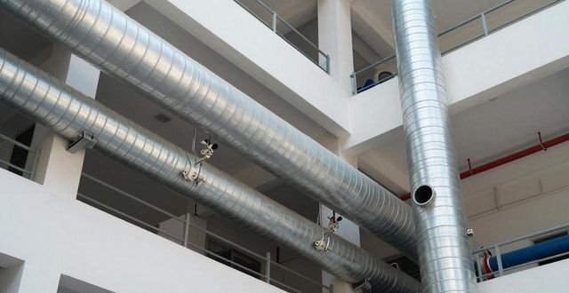 中央空调通风管道（白铁/镀锌板）铆焊加工_螺旋风管材质分类_螺旋风管设计参数