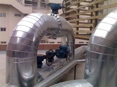 铁皮铝皮保温施工价格_通风管道保温层外保护铝皮铆焊_供应管道设备外保温施工