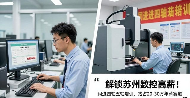 五轴加工编程员工资_苏州四轴五轴培训_同进数控高阶班