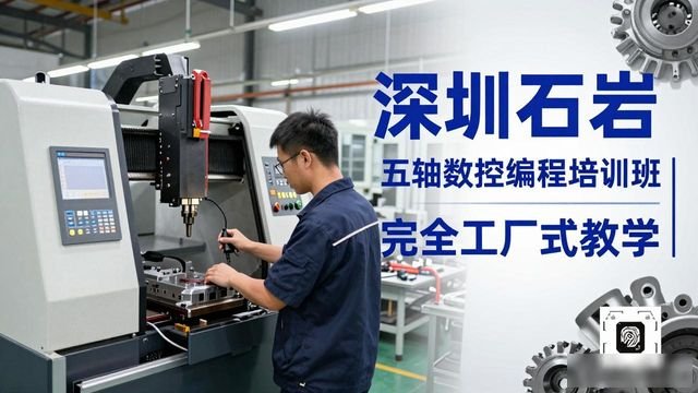 深圳石岩CNC五轴数控编程培训班_五轴加工技术人才短缺_完全工厂式教学 学习即上岗 毕业具备真实工作能力
