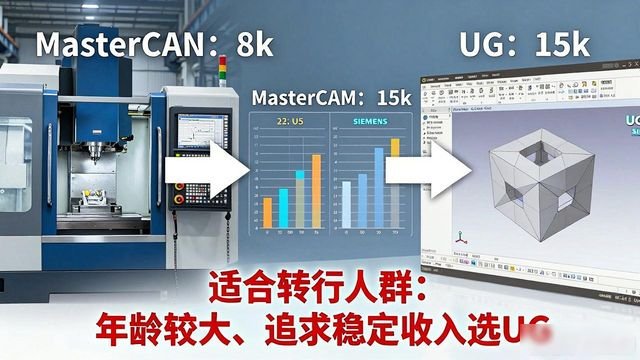 五轴加工技术人才短缺_ug和MasterCAM薪资对比_MasterCAM就业前景分析