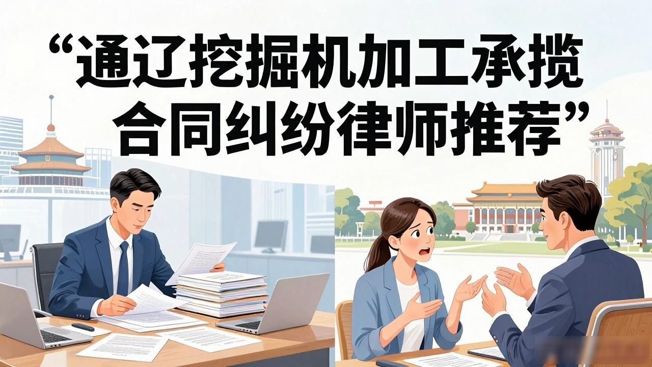 通辽挖掘机加工承揽合同纠纷律师推荐_挖掘机加工承揽合同纠纷律师选择_机加工服务合同纠纷案例