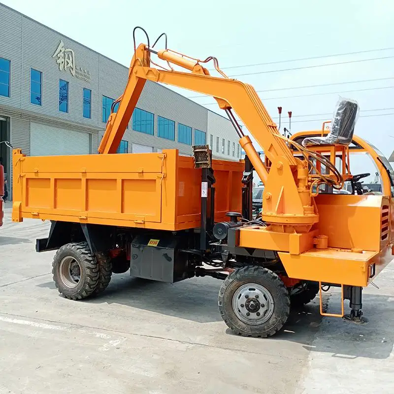 6-wheel Drive Four-wheel Drive Excavator Manufacturer Jiuheng Dump Truck Truck-mounted Digger Special Digging And Burial Truck-Dalian Fuhong Machinery Co., Ltd
