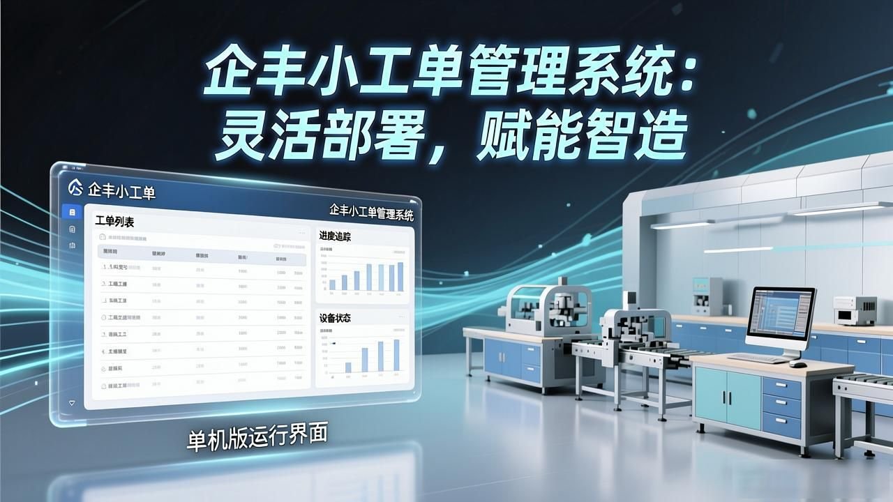 企丰小工单管理系统_小型加工厂ERP替代系统_小批量机械加工订单管理