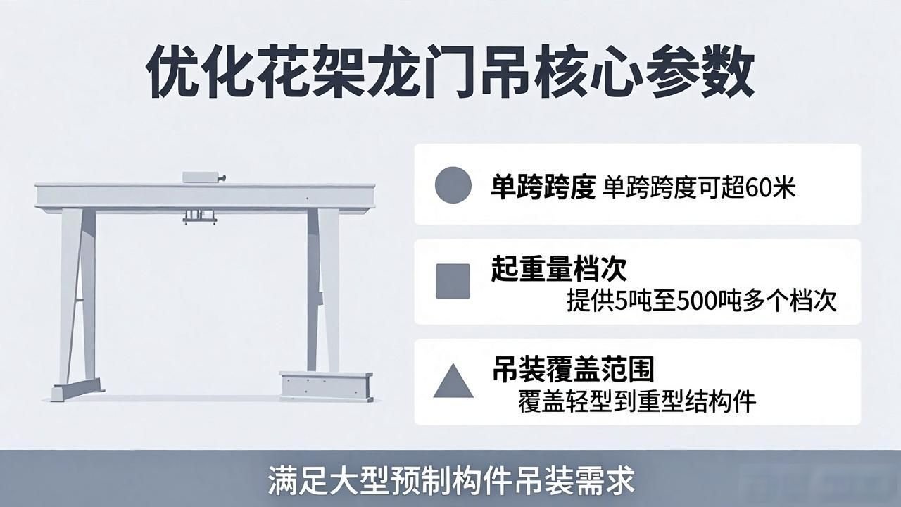 花架龙门吊优势_预制构件吊装轻量化设备_龙门起重机支腿与主梁连接处铆焊