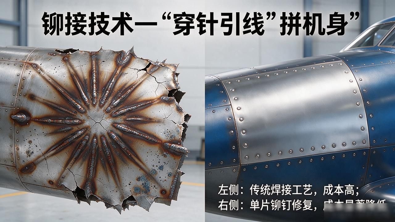 飞机蒙皮焊接性能差_老旧铆接结构维修时能用焊接替代吗_铆接技术优势