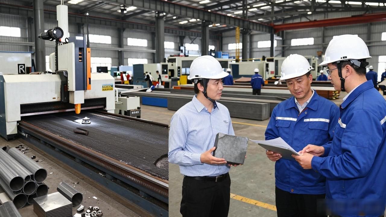 45号钢切割加工_精密数控激光切割_工程基建配套_中厚板切割分零_金属材料加工_一站式服务_提供中厚板原材料代购下料铆焊服务