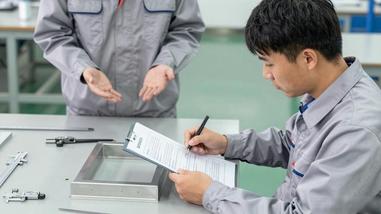定制零件加工风险管控_原材料检验到成品五道防线_钣金加工件质检全流程