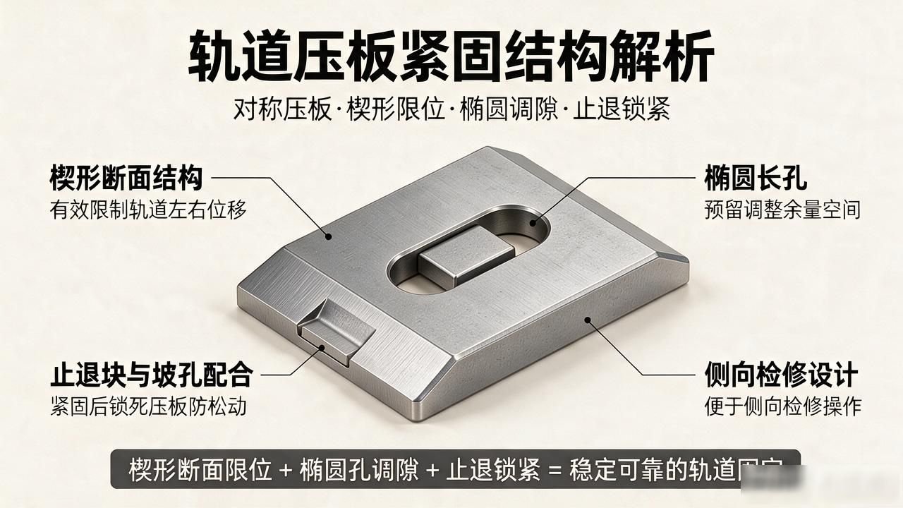 GDGL-2钢梁压板_吊车梁上翼缘与轨道压板铆焊_轨道双孔压板配件