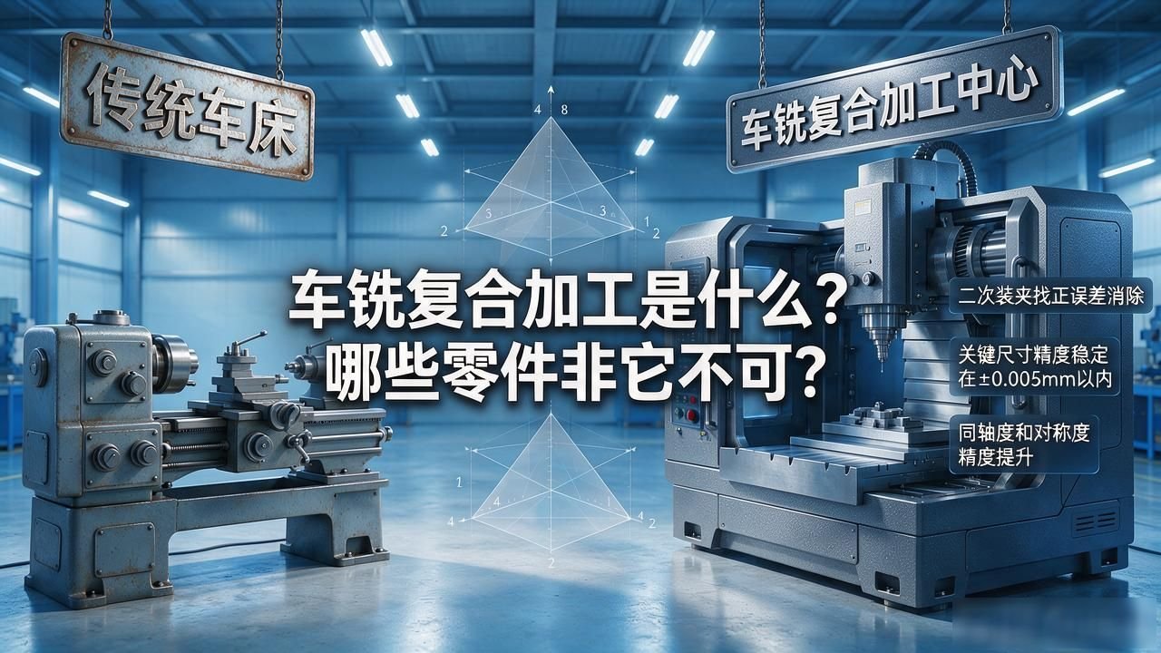 精密非标件车铣复合工艺_车铣复合解决对称度差问题_车铣复合加工与传统车铣区别