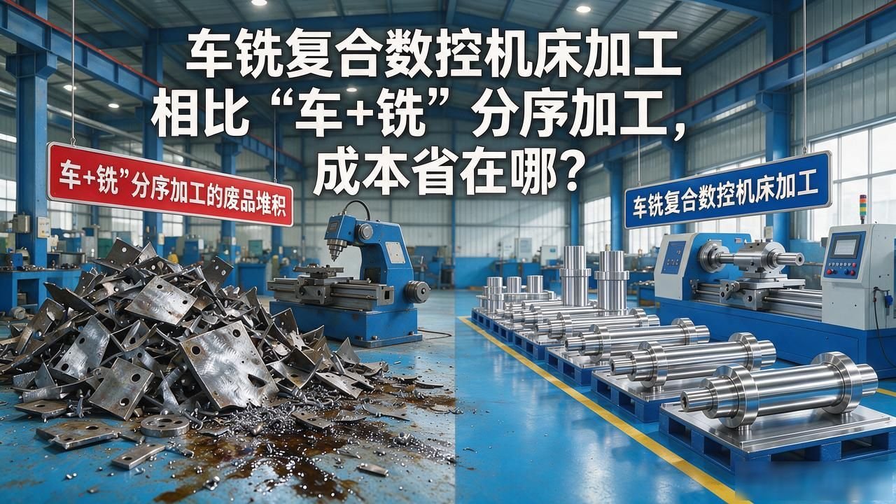 车铣复合加工与传统车铣区别_车铣复合数控机床成本优势_设备投资与占地面积节省