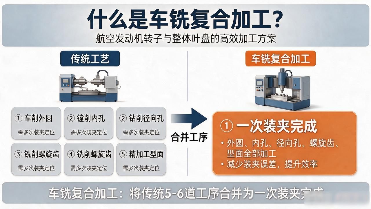 车铣复合加工中心_一次装夹全部完工_车铣复合加工与传统车铣区别