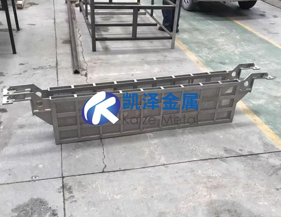 Titanium mesh processed parts