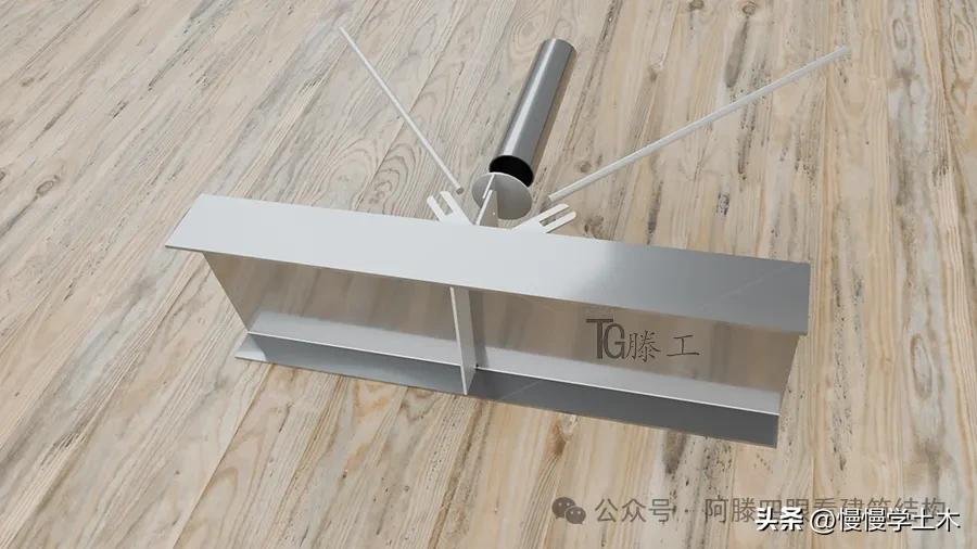 钢梁铆焊节点加强筋(加劲肋)的设置_钢梁系杆水平支撑节点连接_钢结构工程节点设计要点
