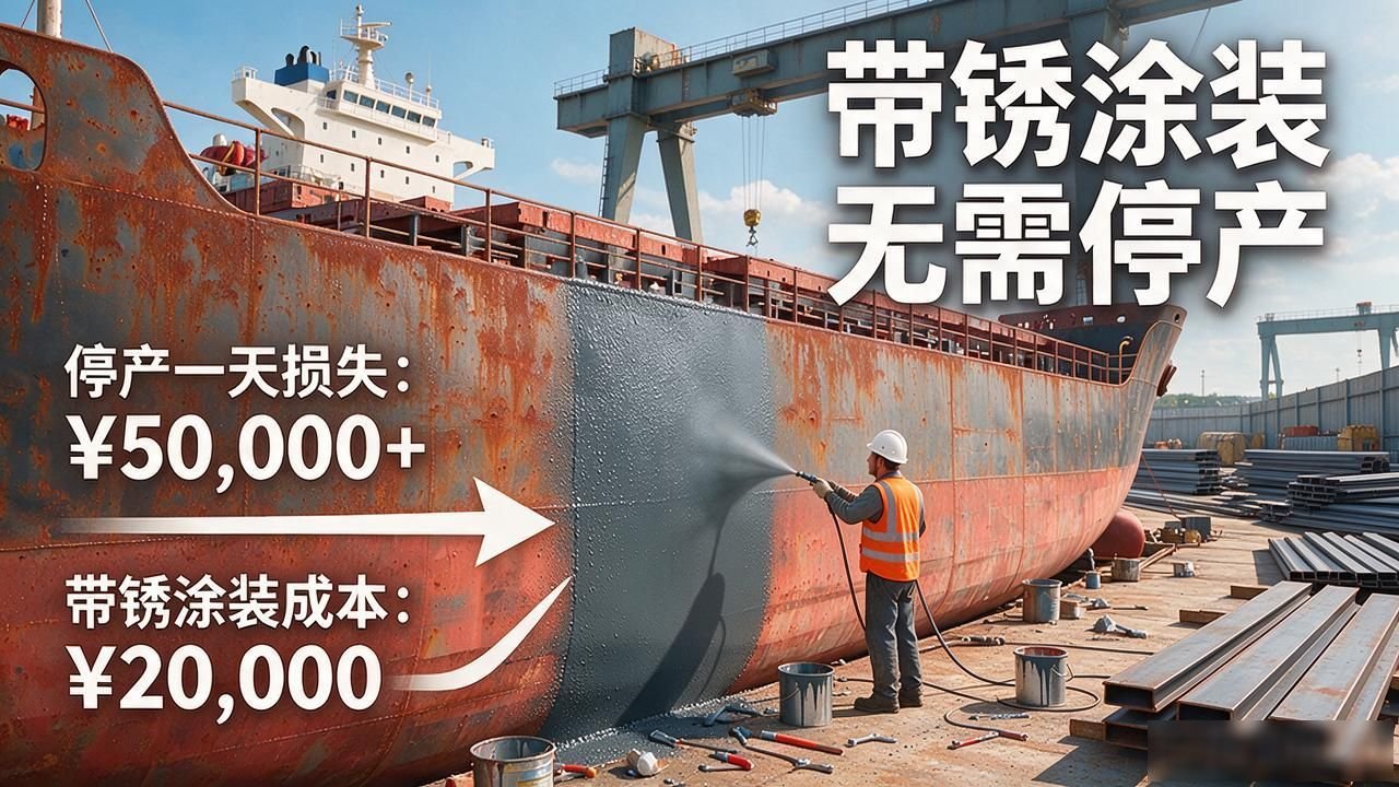 环氧带锈防锈底漆_钢结构维修不喷砂_船体铆焊件的喷砂除锈与车间底漆